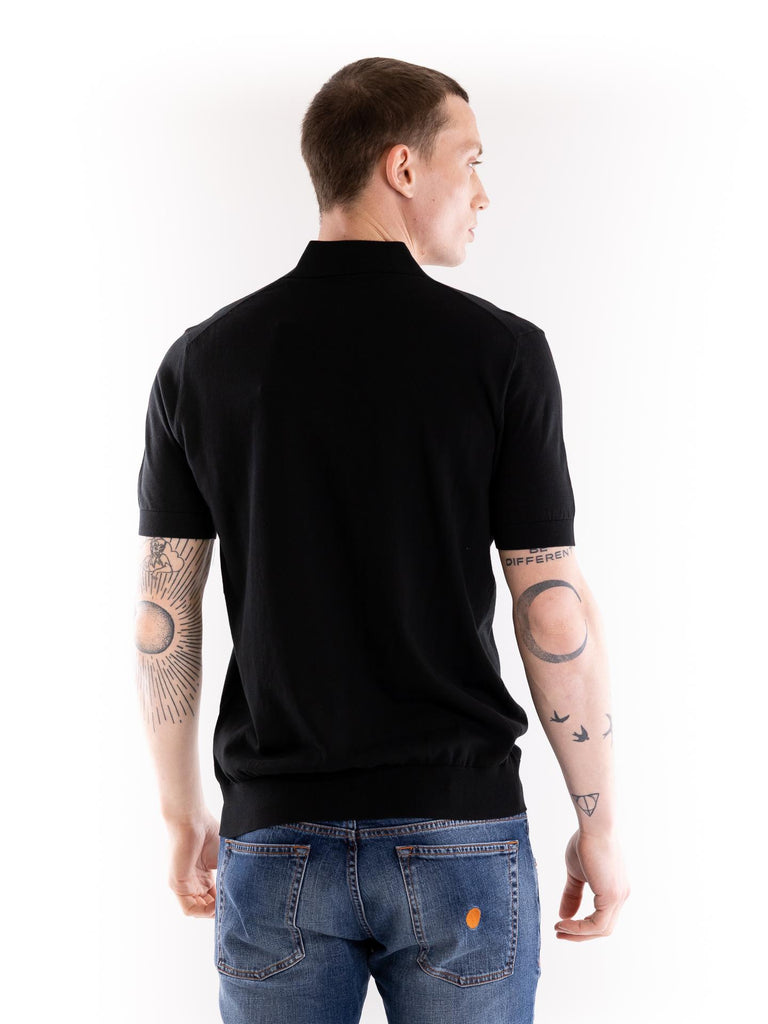 Maglia polo uomo nera A007 F1009000 PAOLO PECORA 