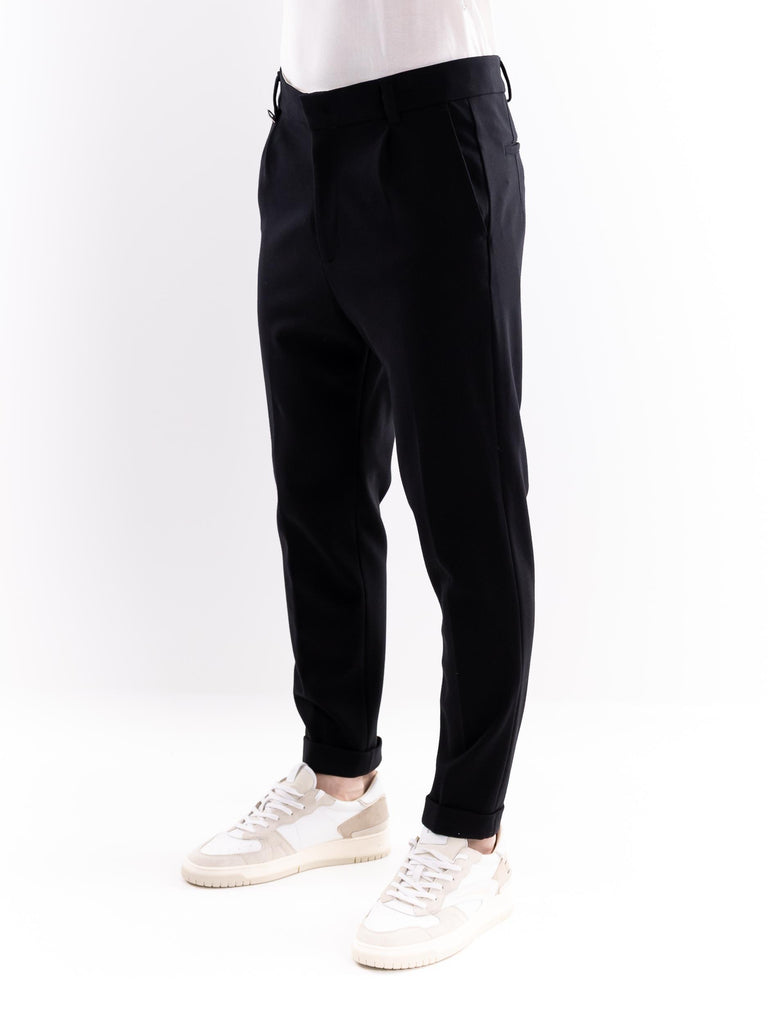 Pantalone uomo  japan jersey nero B131 NERO PAOLO PECORA 