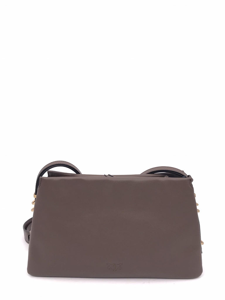 Borsa Triplet in vitello marrone 105161 A0QOMARRONE PINKO 