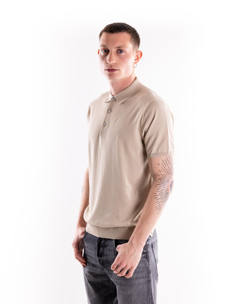 Maglia uomo polo Nito in filo sabbia NITO/1 020BEIGE PEOPLE OF SHIBUYA 