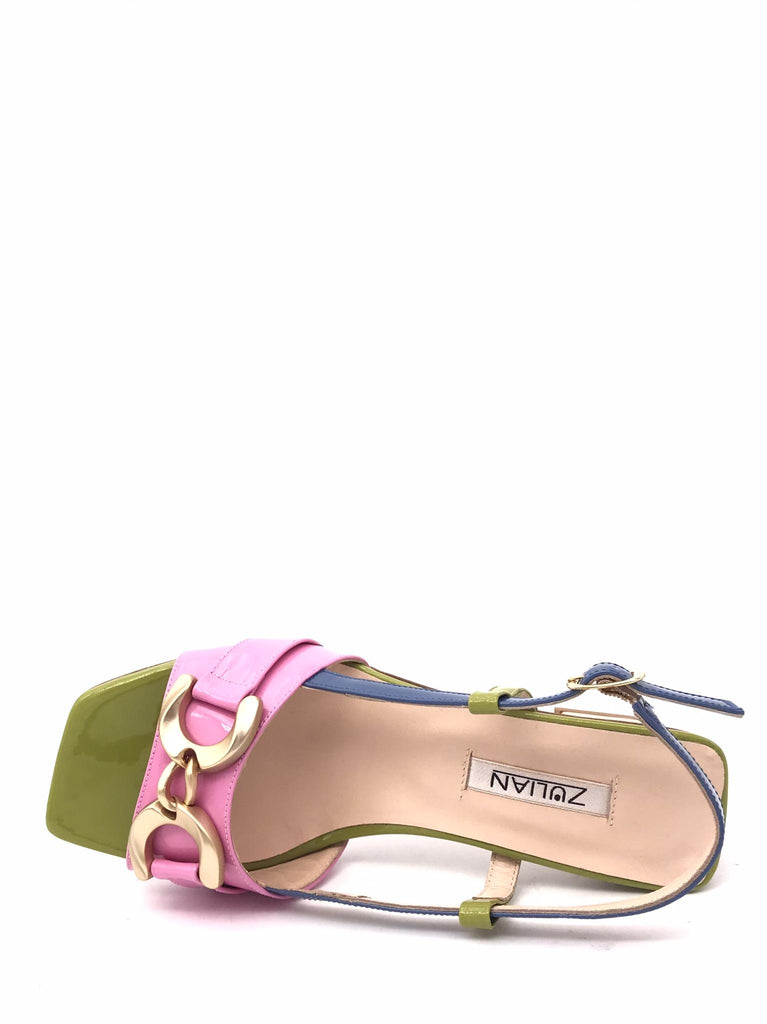Sandalo Naomi in vernice multicolor 2700 MULTICOLOR ZULIAN 