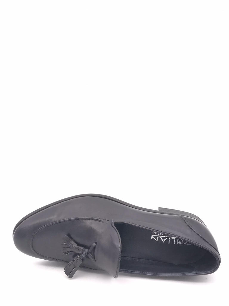 Mocassino Douglas in pelle nera con nappine DOUGLAS/N NERO ZULIAN 