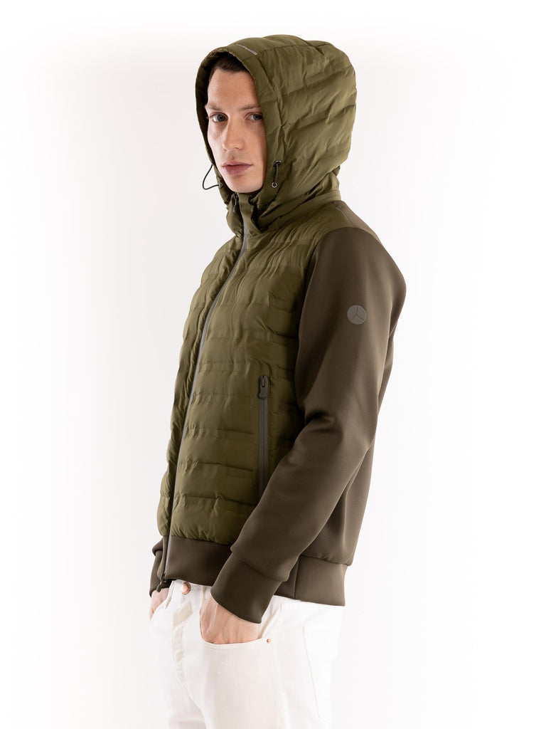 Giubbino New in tessuto tecnico verde militare NEW 850MILITARE PEOPLE OF SHIBUYA 