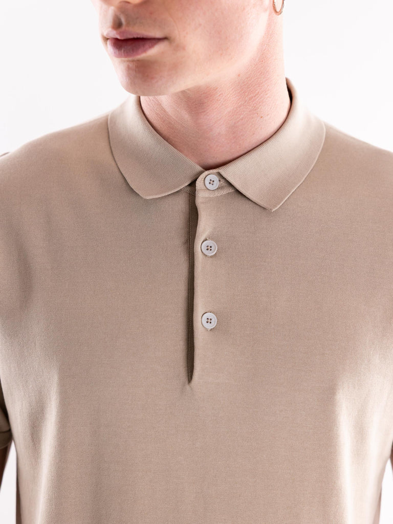 Maglia uomo polo Nito in filo sabbia NITO/1 020BEIGE PEOPLE OF SHIBUYA 