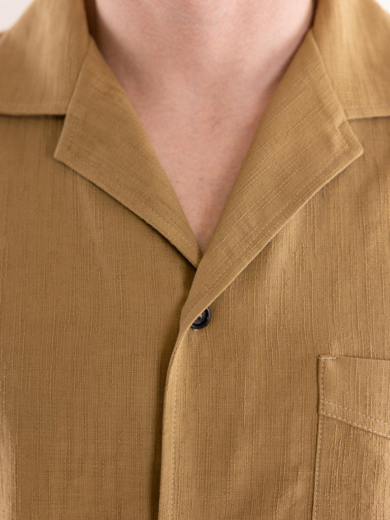Camicia uomo maniche corte corda G083 01911326 PAOLO PECORA 