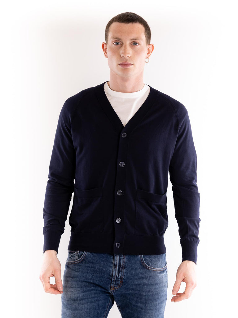 Cardigan uomo blu A011 F1006685 PAOLO PECORA 