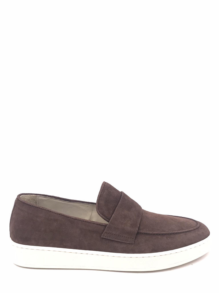 Sneakers slip on in camoscio marrone 1960 MARRONE CORVARI 
