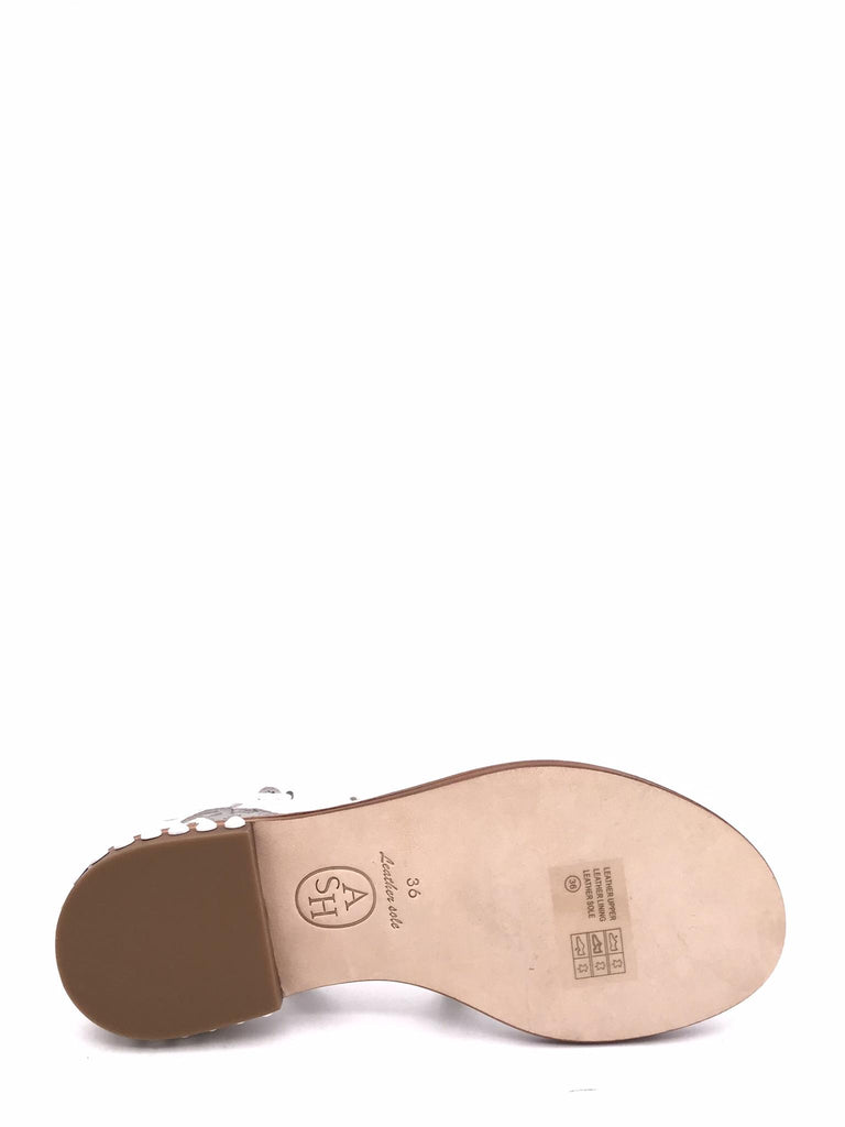 Sandalo Precious bis bianco 130289 BIANCO ASH 