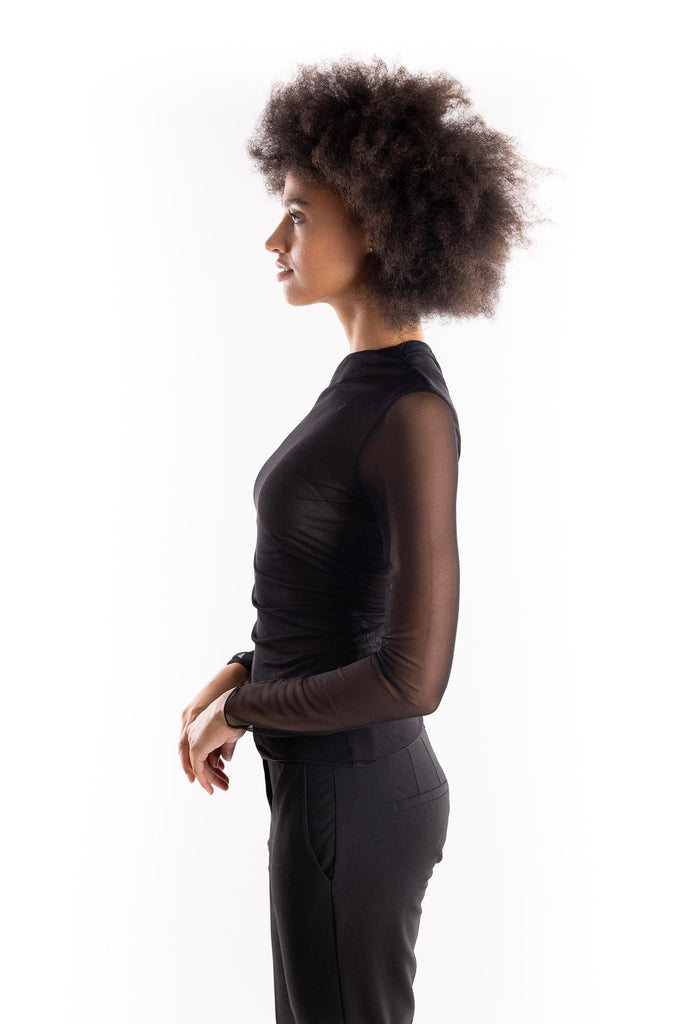 T-shirt Trinity in tulle doppiato nero 2523946021200 001NERO MARELLA 
