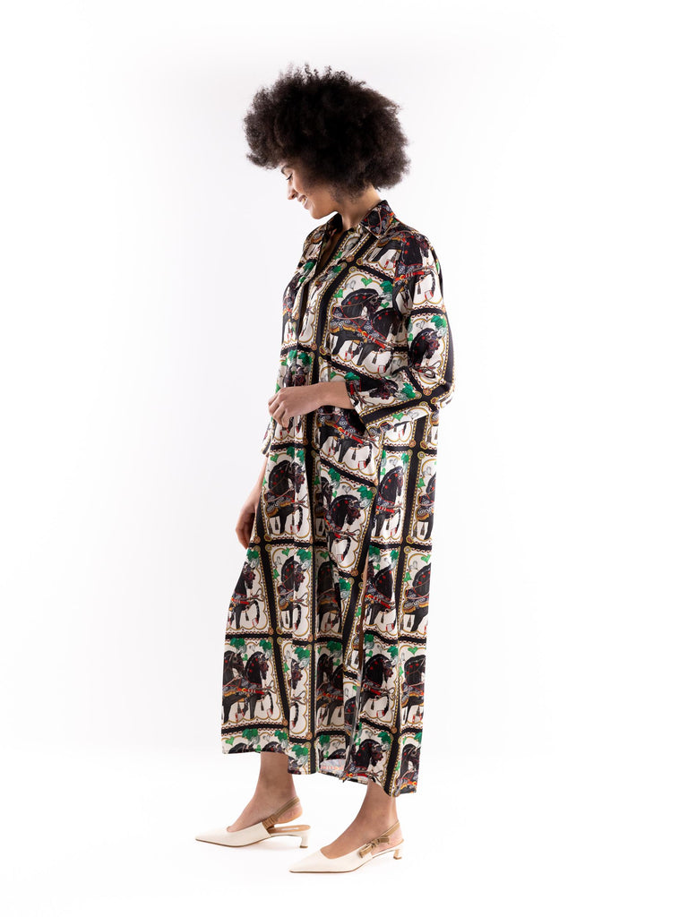Abito donna chemisier sicily horse 14063 MULTICOLOR 5 PROGRESS 