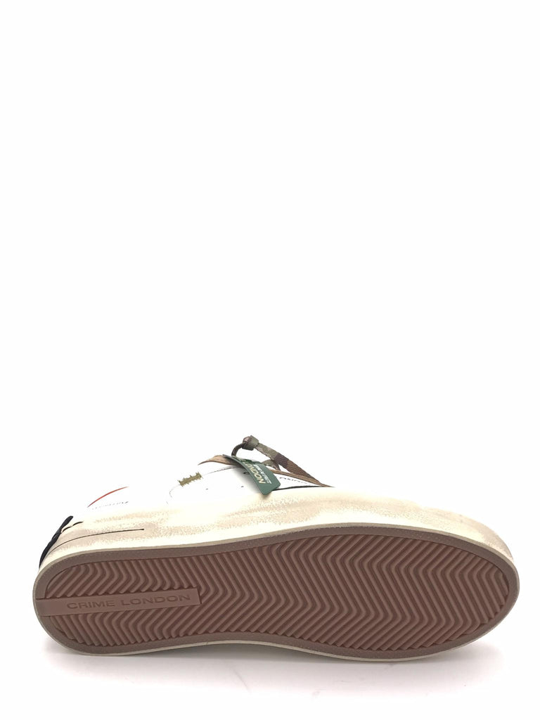 Sneakers sk8 delux bianca-beige 11106 BIANCO-BEIGE CRIME LONDON 