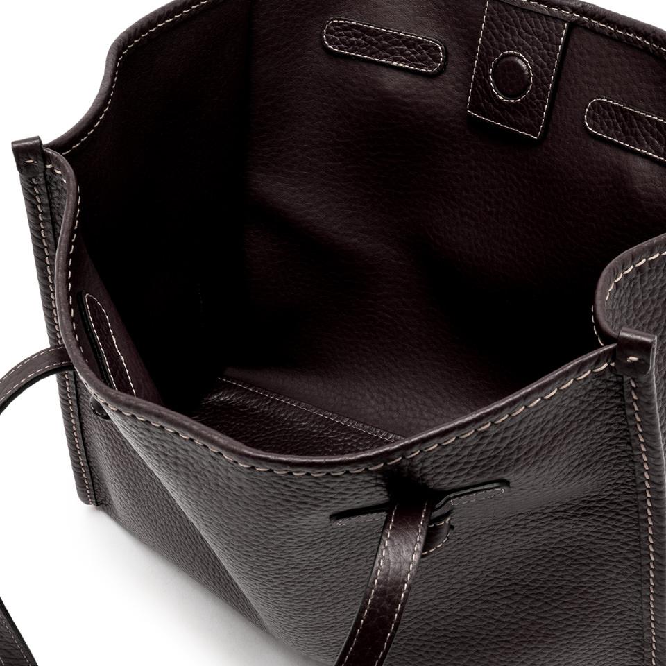 Borsa Marcella in pelle bottalata espresso BS9330 TESTA DI MORO GIANNI CHIARINI 