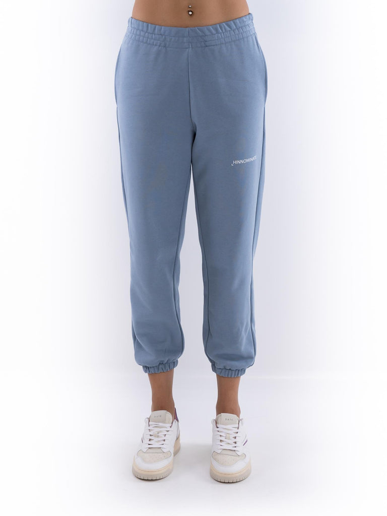 Pantalone in felpa donna azzurro polvere HMABW01420 TMTF0009BL50 HINNOMINATE 