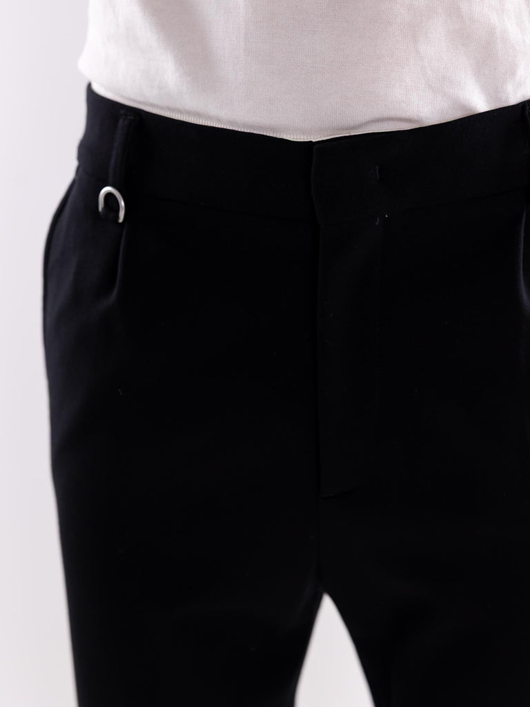 Pantalone uomo  japan jersey nero B131 NERO PAOLO PECORA 