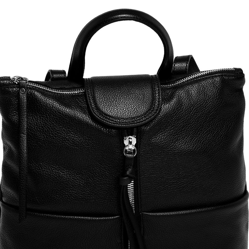 Zaino Giada in pelle bottalata nera ZN7040 NERO GIANNI CHIARINI 