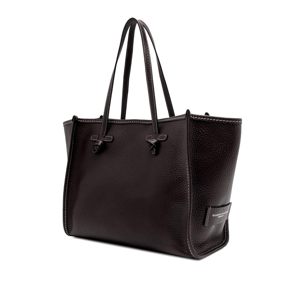 Borsa Marcella in pelle bottalata espresso BS9330 TESTA DI MORO GIANNI CHIARINI 