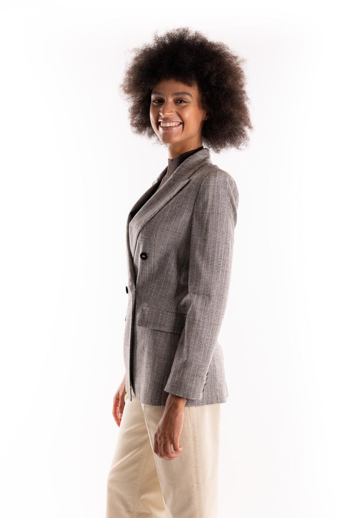 Blazer Rob doppiopetto fluido grigio 2523046081200 001GRIGIO MARELLA 