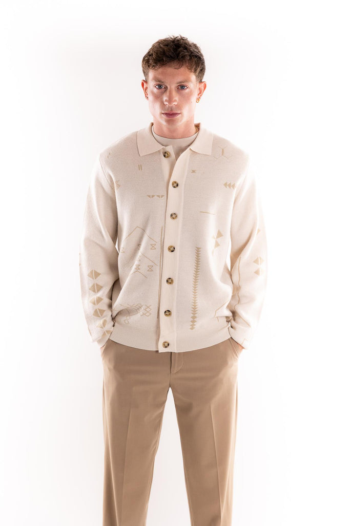 Maglia cardigan Essaouira crema TOCOM PLK ESSAOUIRACREMA TOOCO 