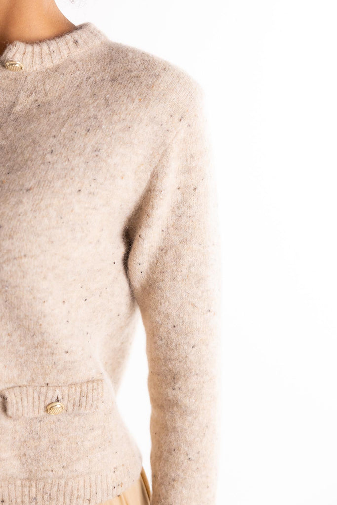 Maglia cardigan Davina beige 2523346132200 002BEIGE MARELLA 