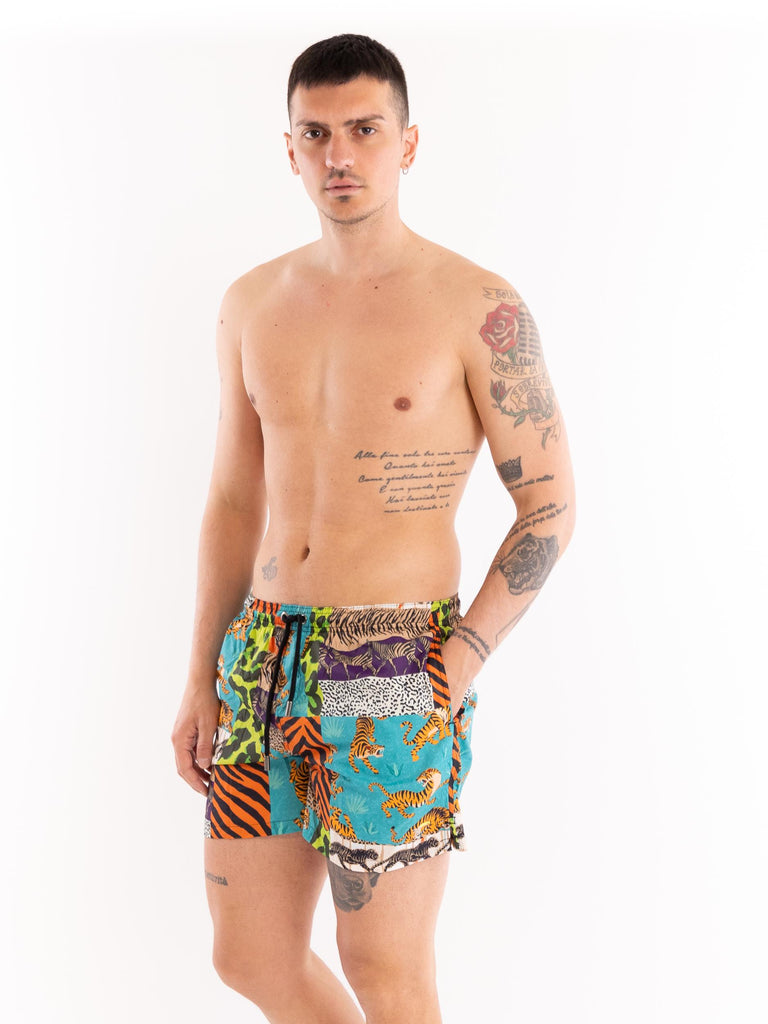 Pantaloncino uomo classic beachwear Animal fusion MCLB ANIMAL FUSIONMULTICOLOR TOOCO 