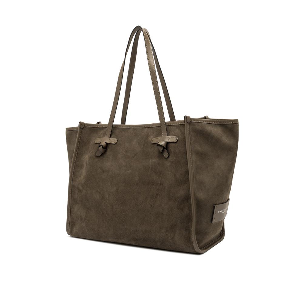 Borsa Marcella in pelle scamosciata daino BS8990 TAUPE GIANNI CHIARINI 