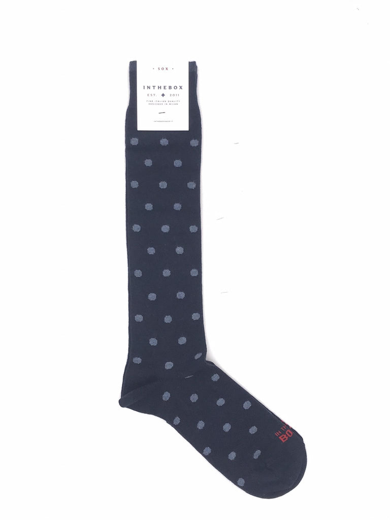 Calzini lungo pois blu-bluette FW250044 BLU-BLUETTE IN THE BOX 