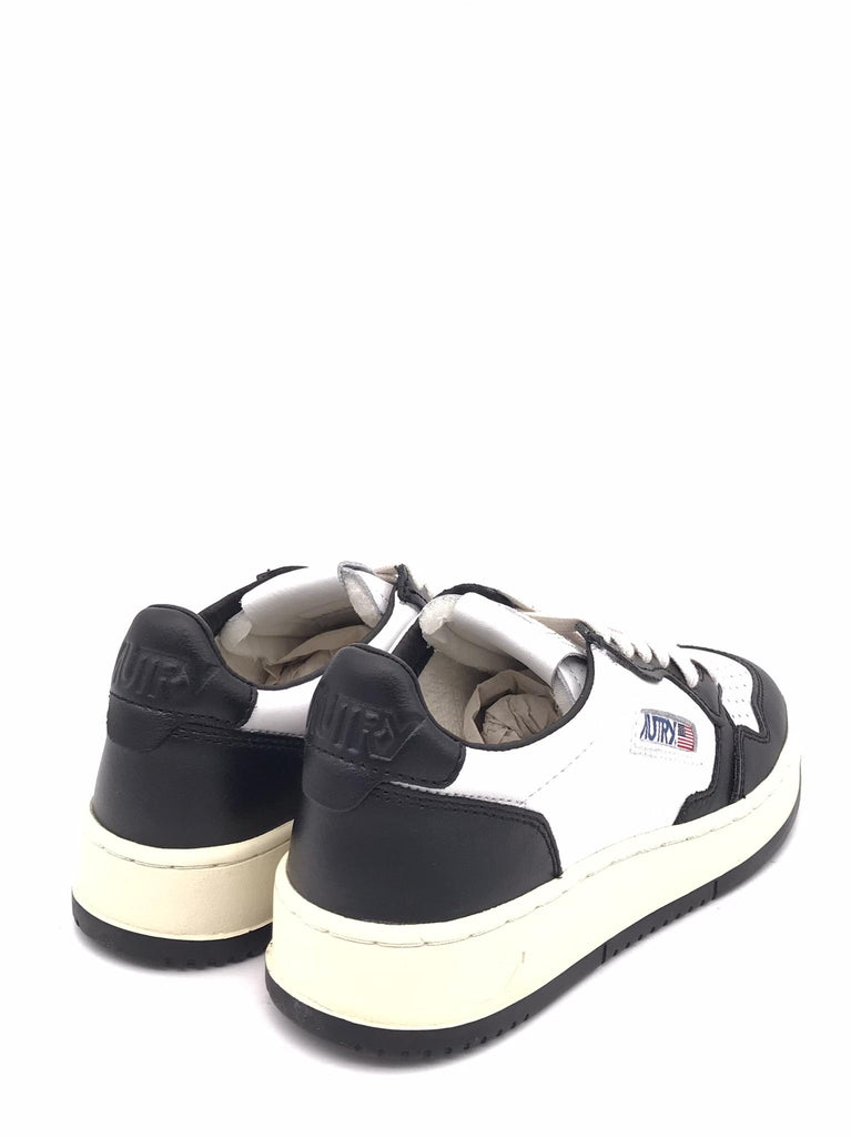 Sneakers medalist low in pelle nera e bianca AULW-WB01 NERO/BIANCO AUTRY 