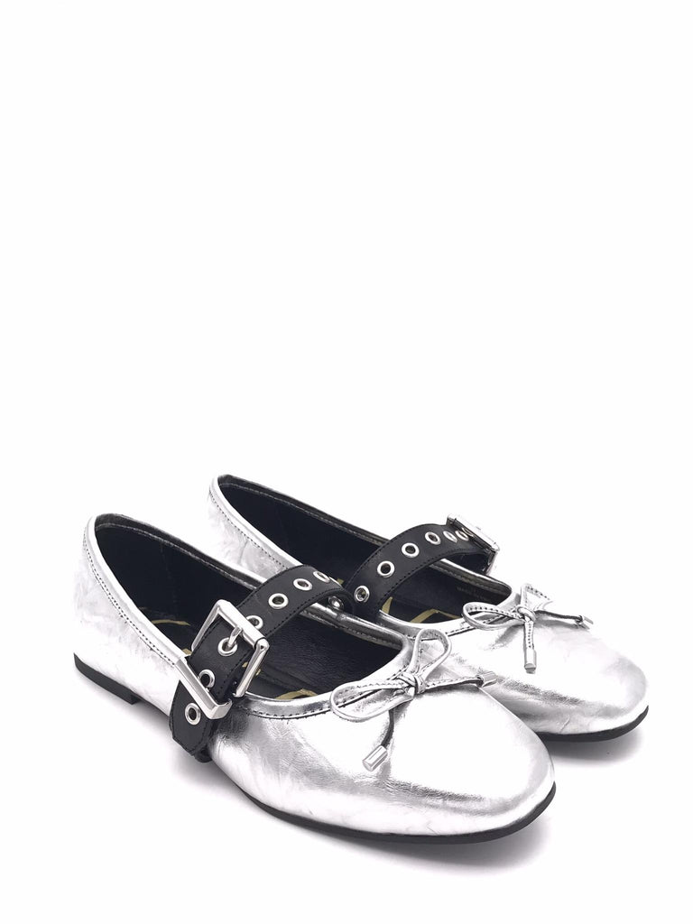 Ballerina Viola laminata argento VIOLA ARGENTO LOAFER 