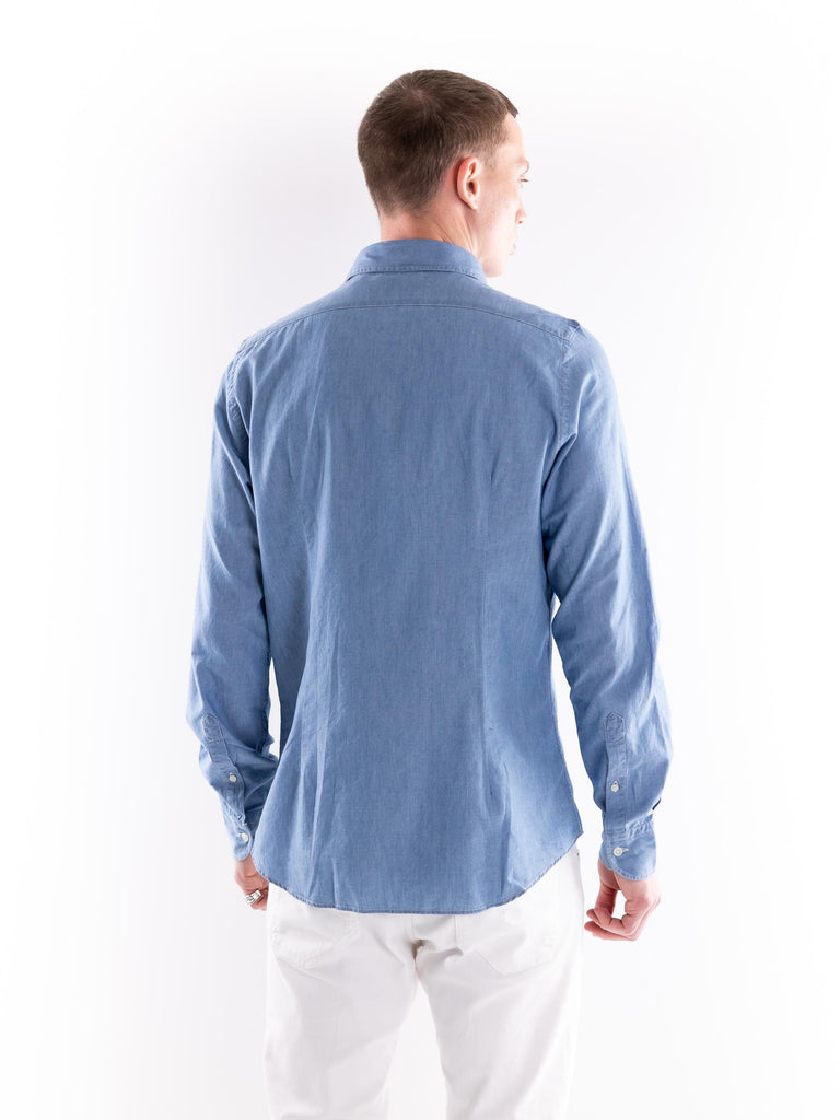 Camicia uomo in denim leggero azzurro ORCHIDEA 412AZZURRO PORTOFIORI 