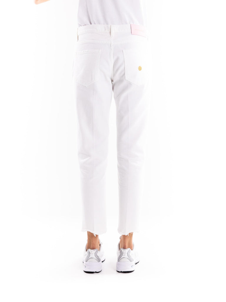 Jeans donna Marika boyfriend bianco W2S4027 DTFTSUBIANCO DON THE FULLER 