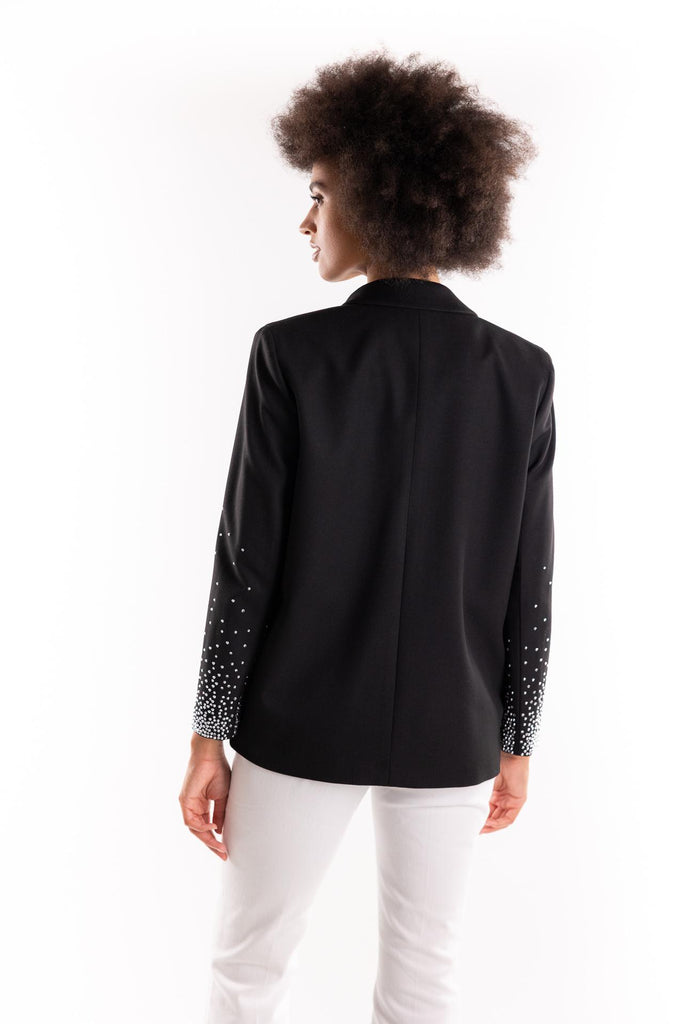 Giacca blazer nera con strass 2523046152200 NERO MARELLA 