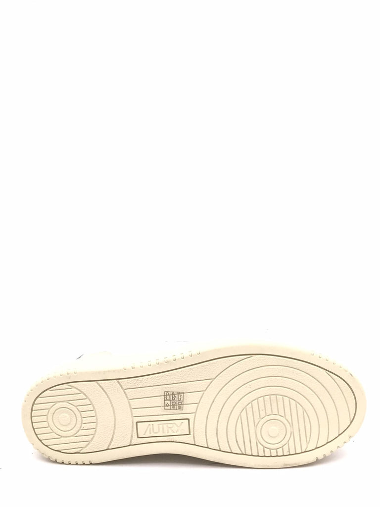 Sneakers medalist low in pelle bianca e suede beige UULM-LS33 BIANCO/BEIGE AUTRY 