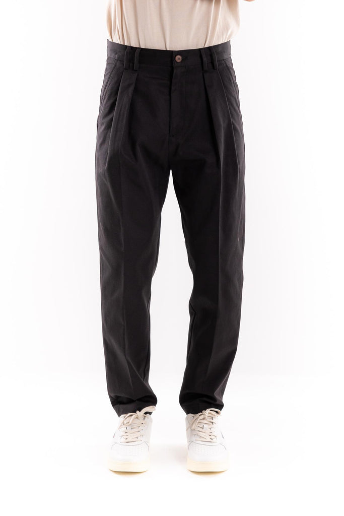 Pantalone doppia pence nero 0F1F2W5P016 NERO OUTFIT 