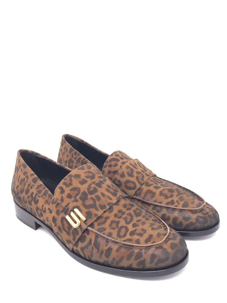 Mocassino donna camoscio animalier A5833 LEOPARDATO STRATEGIA 