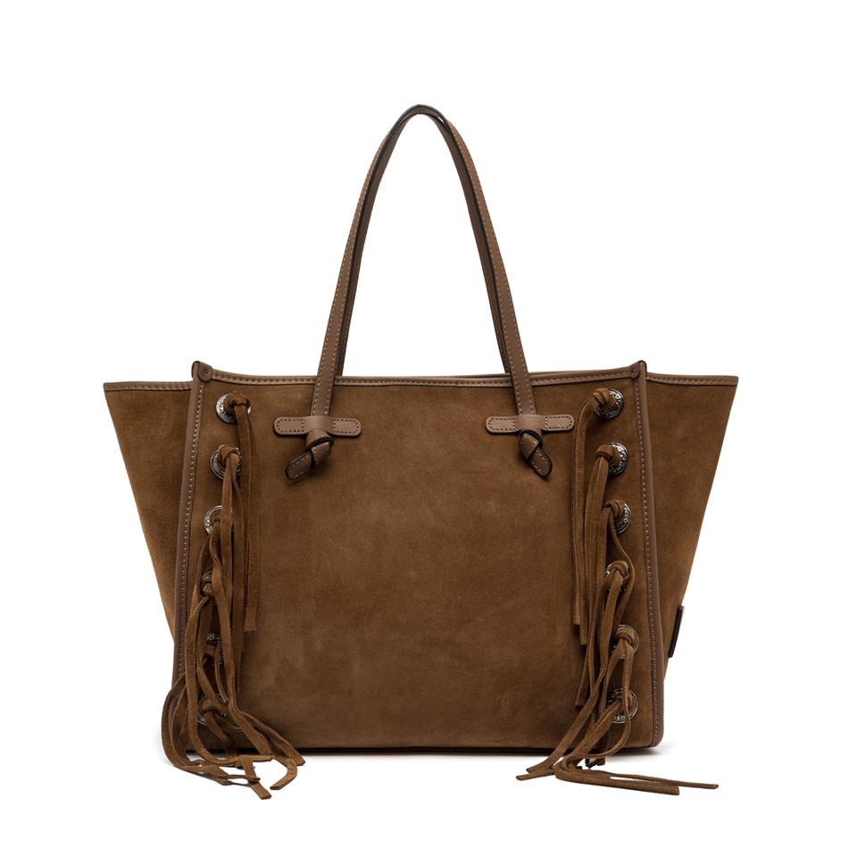Borsa Marcella cognac con frange BS12080 COGNAC GIANNI CHIARINI 