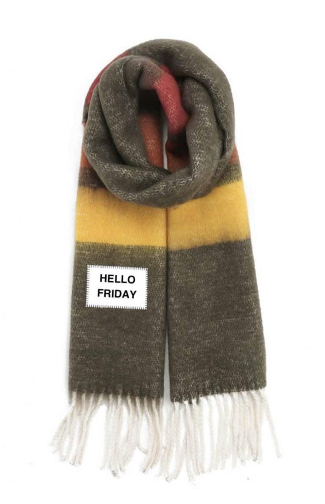 Sciarpa multicolor hello friday VTD 049MULTICOLOR VERB TO DO 