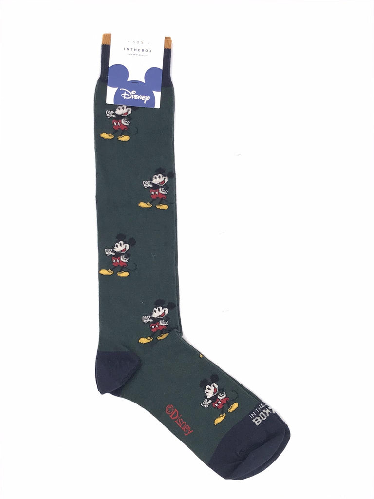 Calzini lunghi mickey allover verde scuro FW240022 VERDE SCURO IN THE BOX 