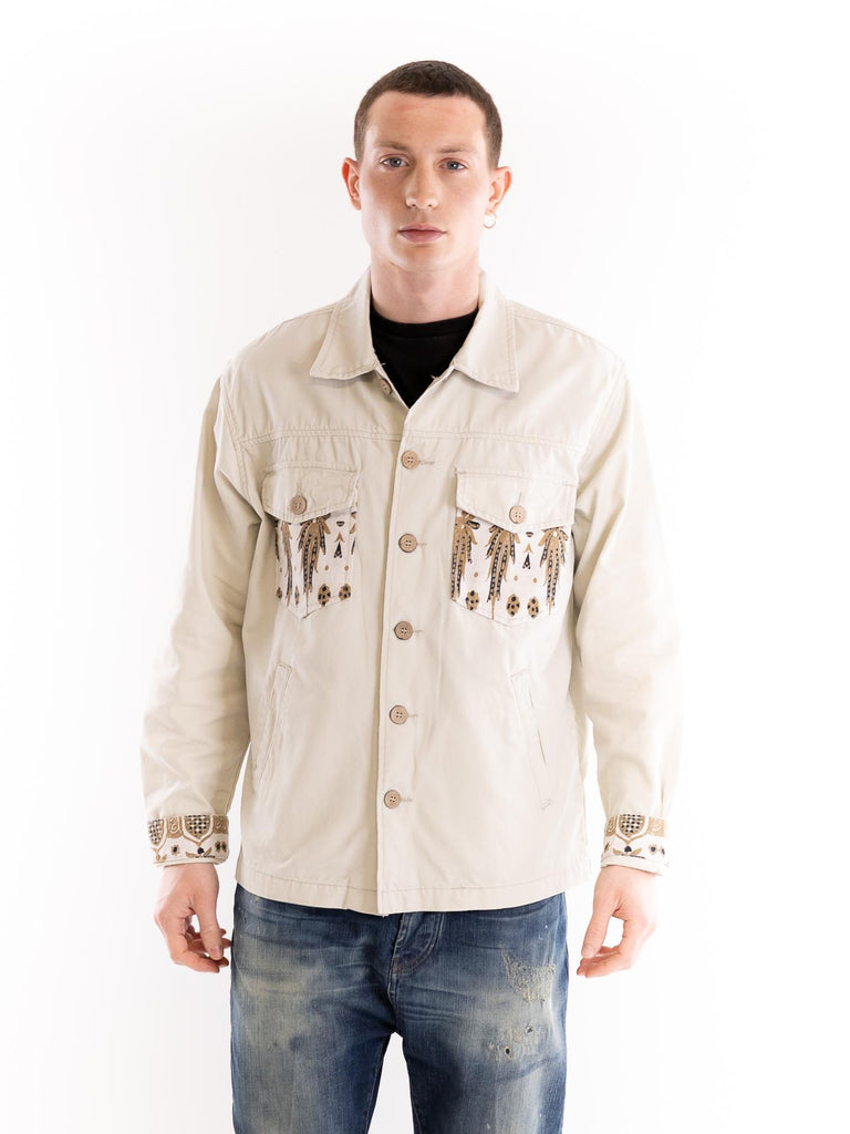 Field jacket uomo off white FHS TRIPOL PANNA TOOCO 