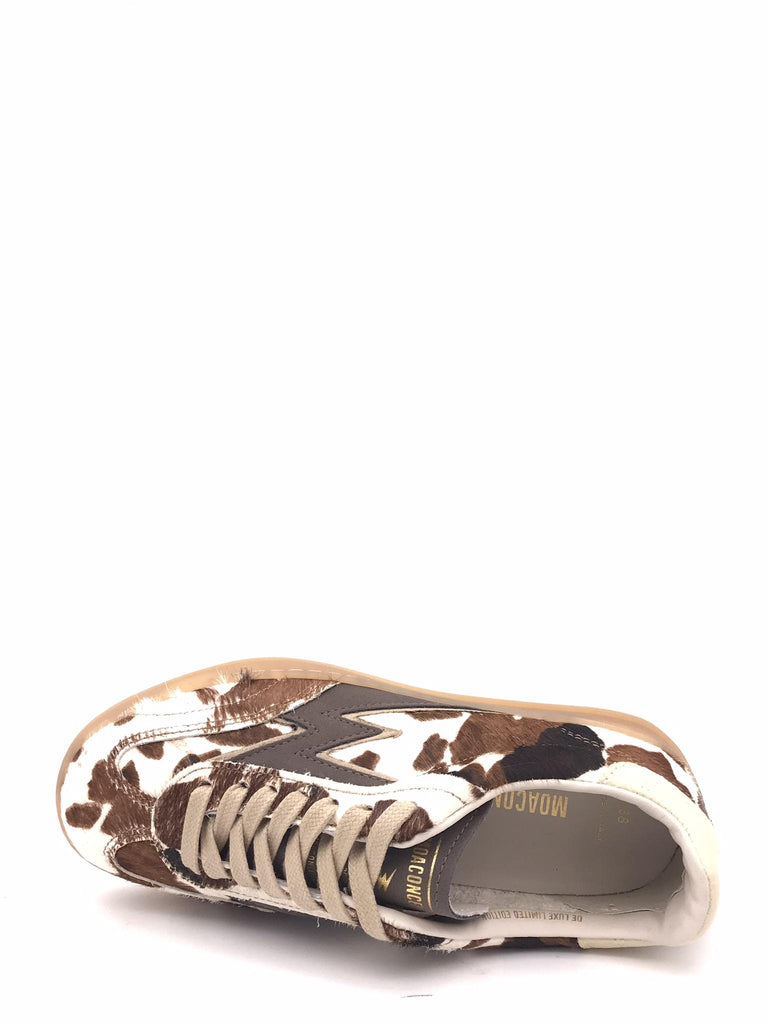 Sneakers club in cavallino marrone-bianco CL120 MARRONE-BIANCO MOACONCEPT 