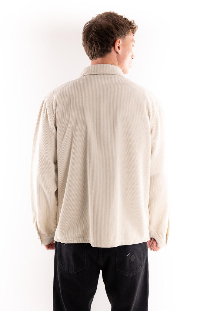 Giacca overshirt in velluto crema TOCOM OSV ESSENTIALCREMA TOOCO 