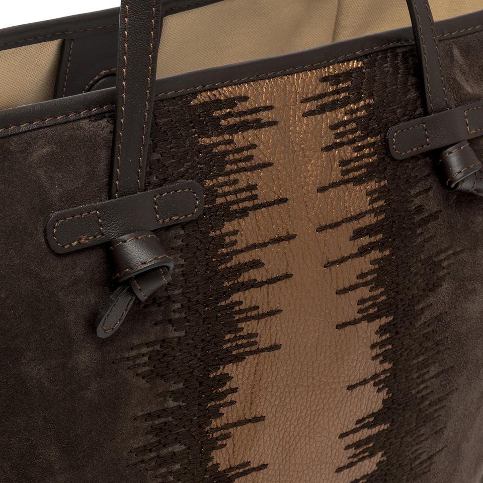 Borsa Marcella camoscio moka BS12110 TESTA DI MORO GIANNI CHIARINI 