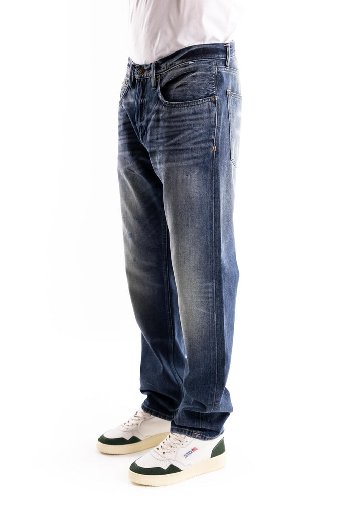 Jeans cimosato regular in denim blu scuro REGULAR CRASH BLUBLU SCURO -1 NORDIC DENIM 