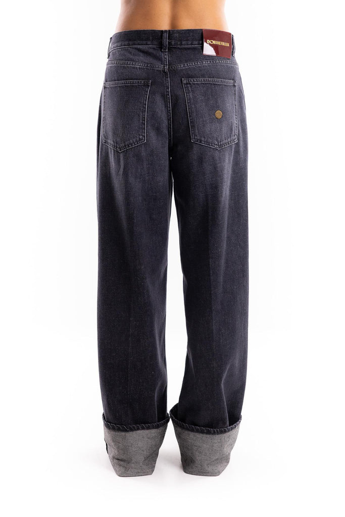 Jeans a palazzo Niki nero W2F5033 NERO DON THE FULLER 
