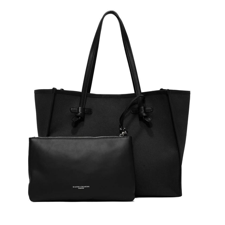 Borsa Marcella canvas nero-corda BS6850 NERO GIANNI CHIARINI 
