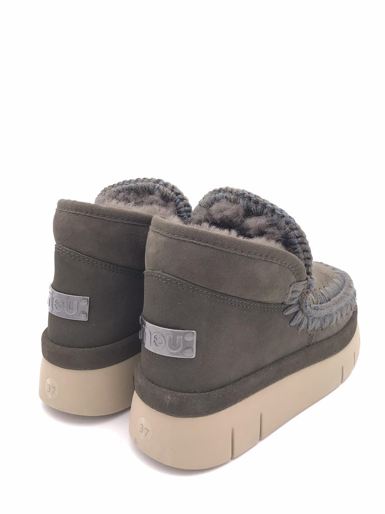 Eskimo bounce welt sneaker suede militare FW751000A VERDE MILITARE MOU 