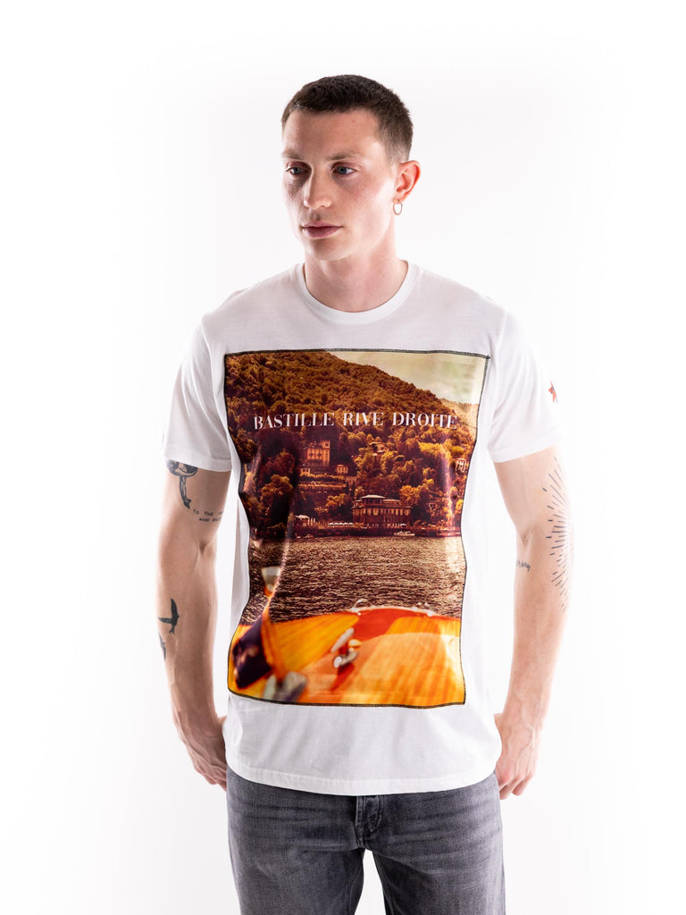 T-shirt uomo Como bianca ICONMAN COMOBIANCO BASTILLE 