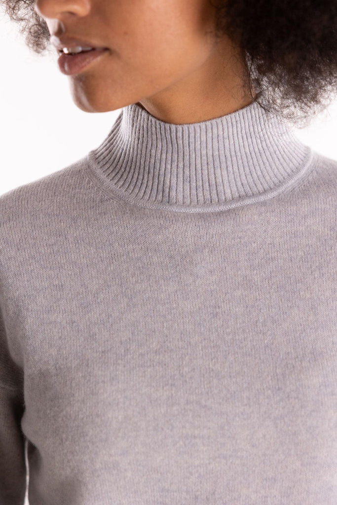 Maglia Febo a collo alto in cashmere grigio chiaro 2523366112200 003GRIGIO CHIARO MARELLA 