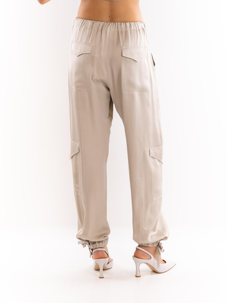 Pantalone cargo donna taupe PTKD09170 V1TAUPE AKEP 