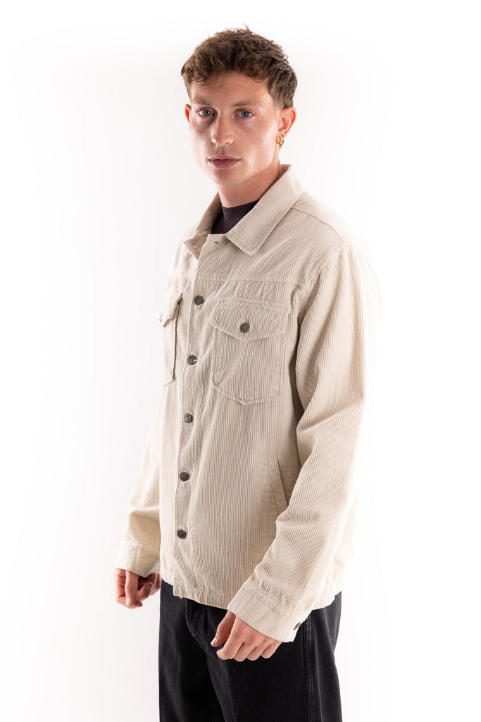 Giacca overshirt in velluto crema TOCOM OSV ESSENTIALCREMA TOOCO 
