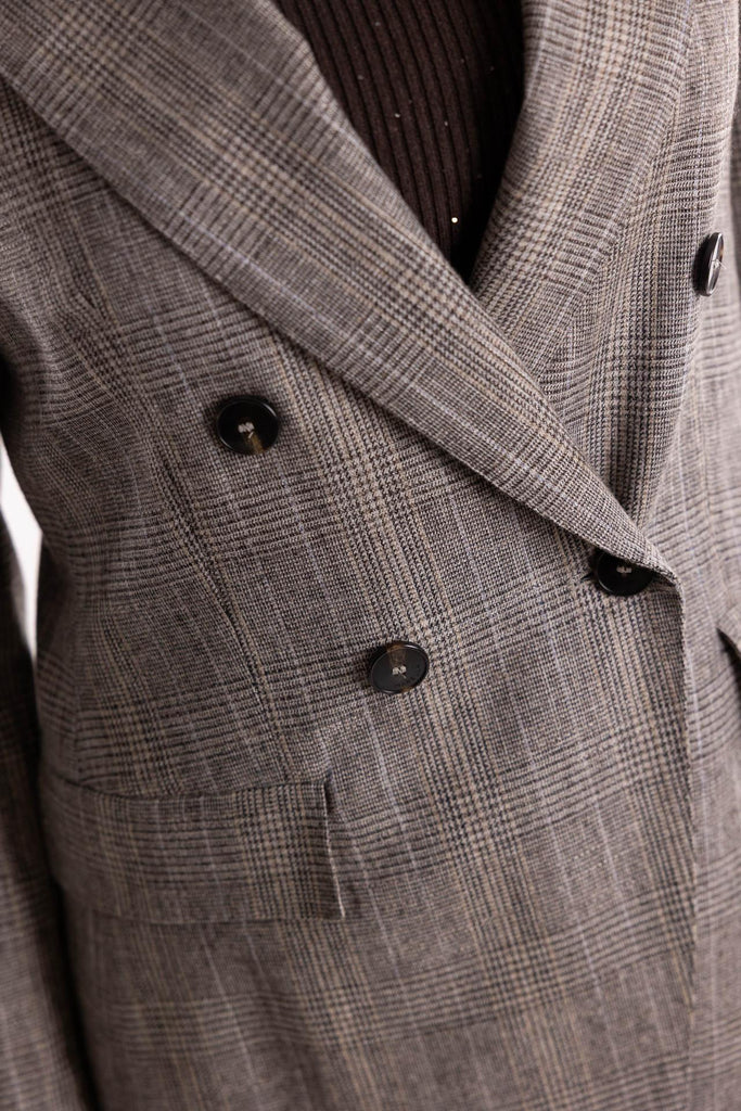 Blazer Rob doppiopetto fluido grigio 2523046081200 001GRIGIO MARELLA 